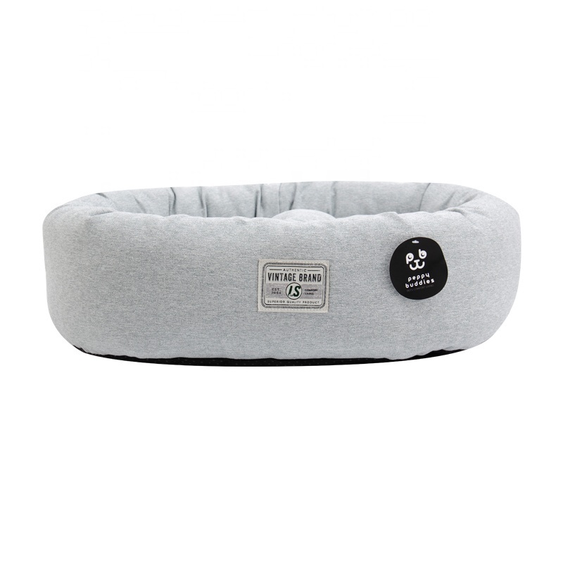 Peppy Buddies Hot Selling Nordic Style Warm Oval Deep Sleep Pet Bed Dog Bed Cat bed for All Seasons