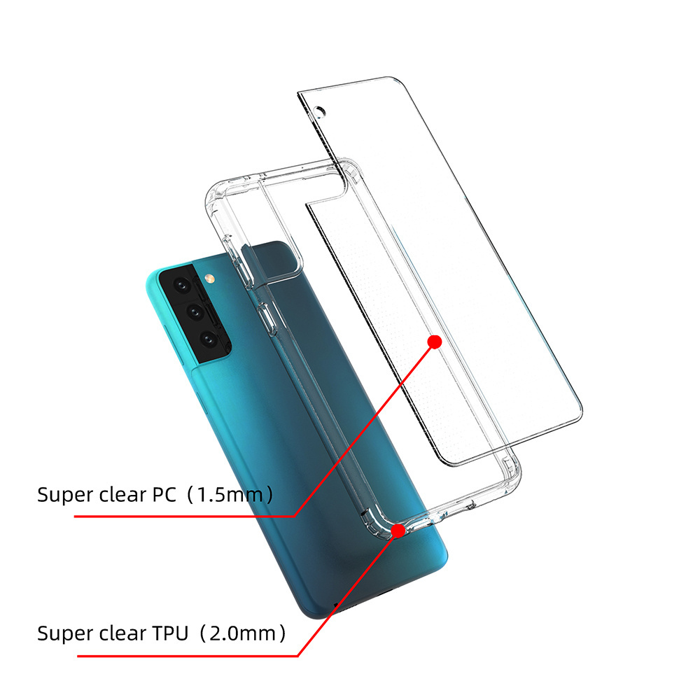 Bayer Material TPU Super Clear TPU PC 2 in 1 Bulk Printing Protect Android Cell Phone Case for Samsung A51 A71