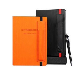 Hot sale PU Leather Journal Notebook With Pen Bag Handmade A5 Notebook Customized logo  A5 Planners