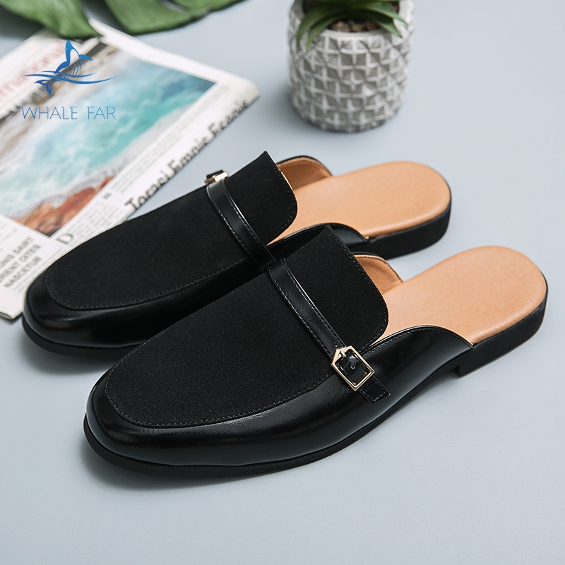 2023 New Arrivals Comfortable Half Shoes for Men Genuine Leather Men's JYess Shoes Loafers Designers Shoes Sandals