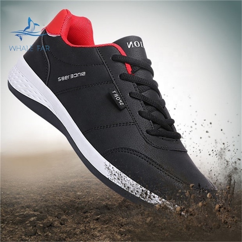 Jingyuan high quality Comfortable Breathable Casual men's shoes PU casual shoes men's shoes