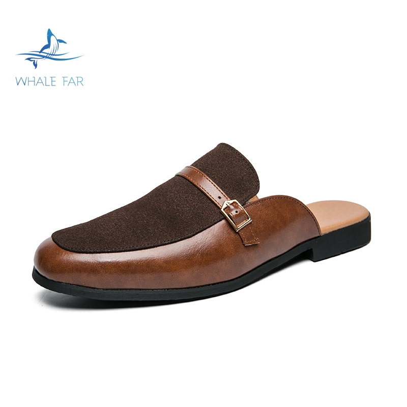 2023 New Arrivals Comfortable Half Shoes for Men Genuine Leather Men's JYess Shoes Loafers Designers Shoes Sandals