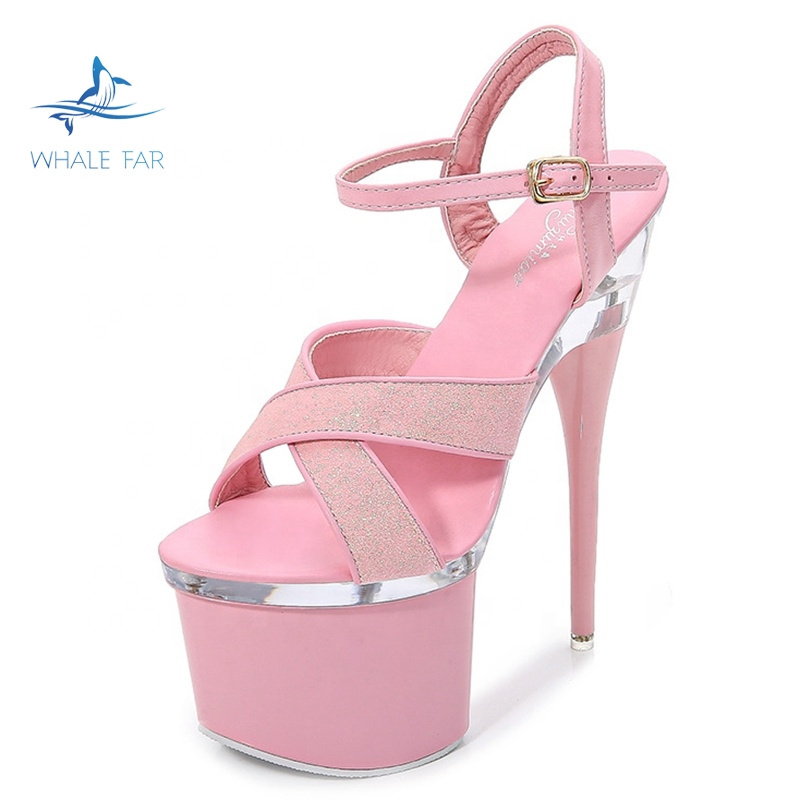 Hot wholesale fashion design Stiletto High Heel Sandals ladies shoes Party Evening Wedding Pole dance  Women's Shoes