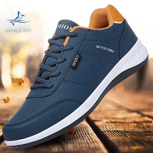 Jingyuan high quality Comfortable Breathable Casual men's shoes PU casual shoes men's shoes