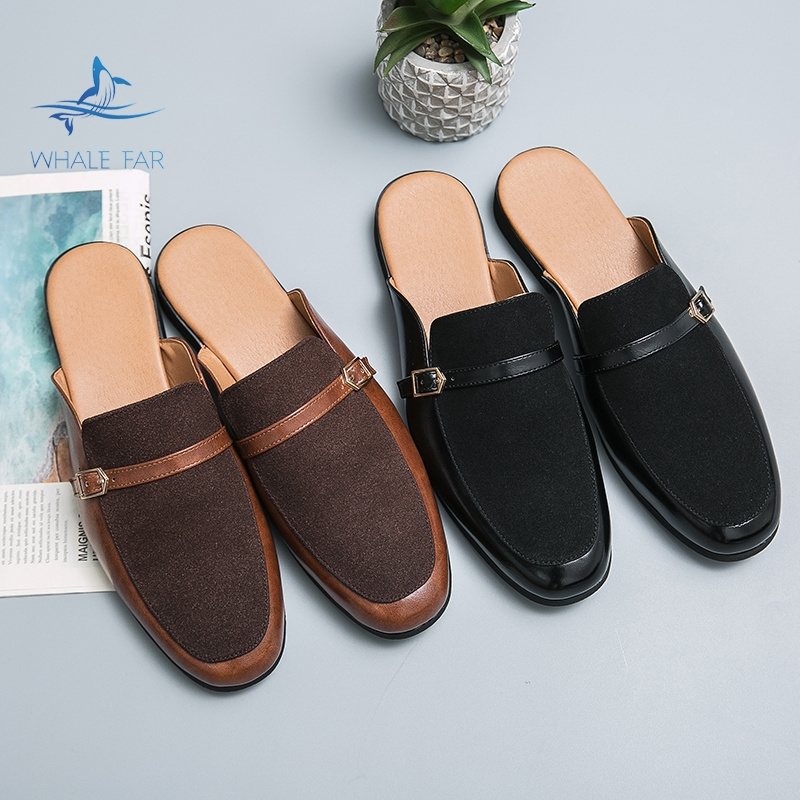 2023 New Arrivals Comfortable Half Shoes for Men Genuine Leather Men's JYess Shoes Loafers Designers Shoes Sandals