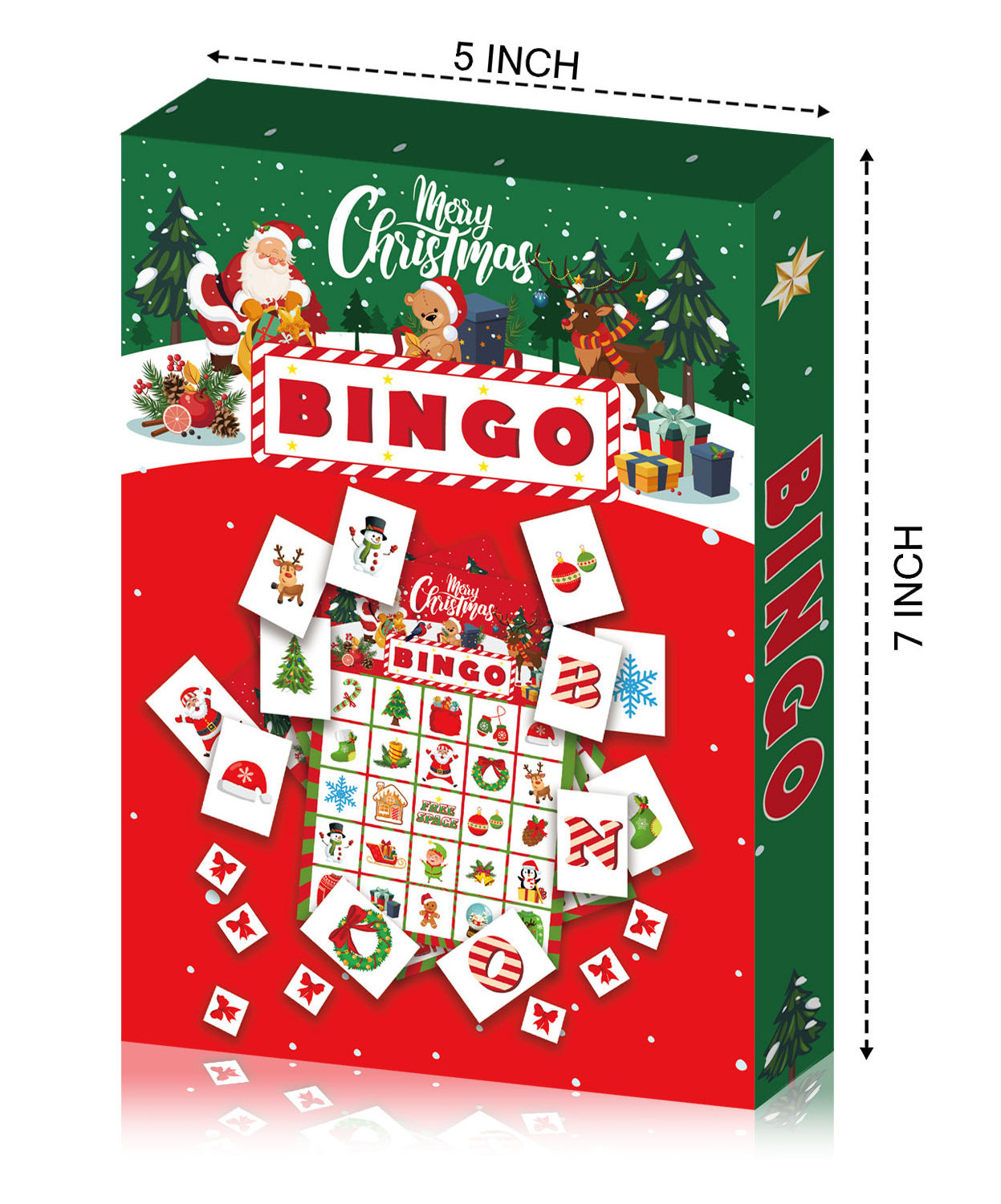 Bingo Game Cards Customized Playing Card Game christmas high quality easy to tear off bingo card game