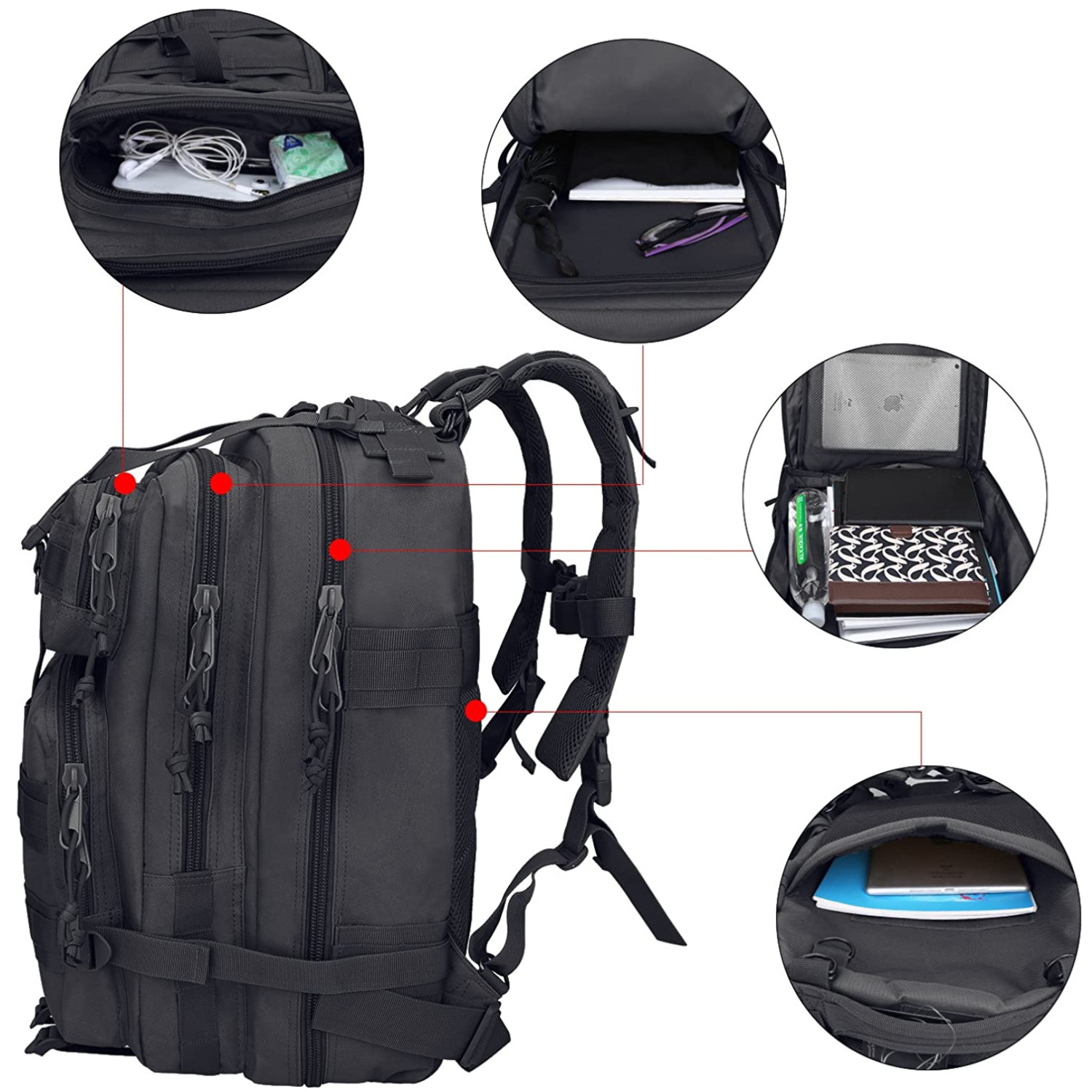 Best Selling 35L Survival Back Pack Large Capacity Hiking Outdoor Sports Tactical Backpack