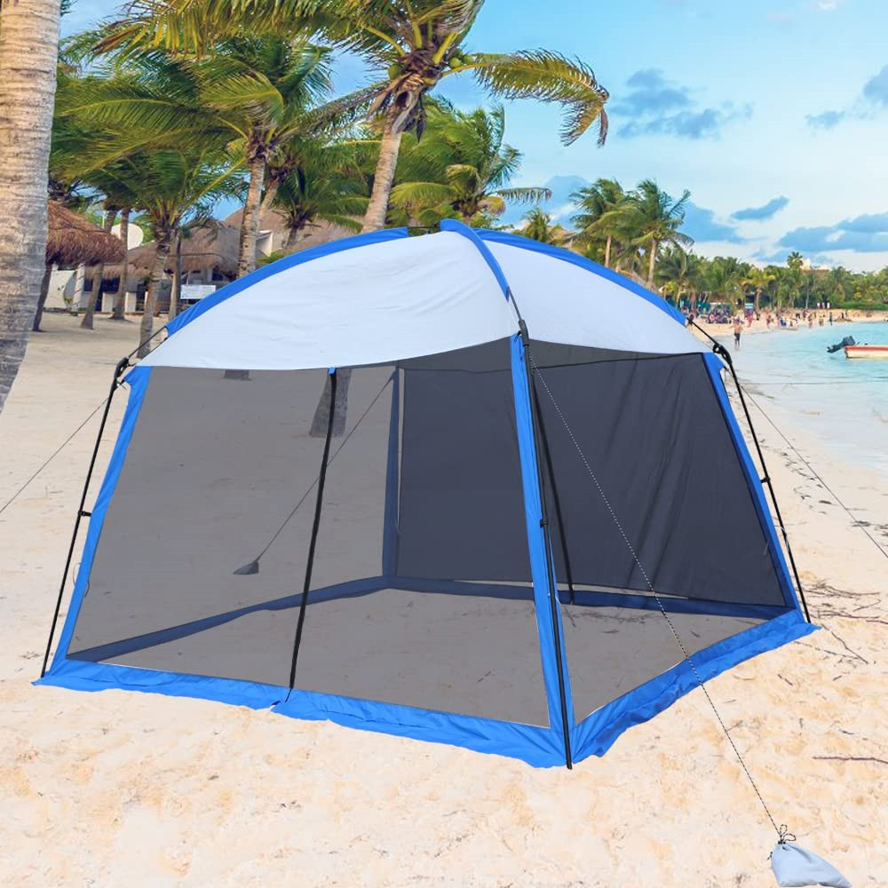 Camping Sun Shelter with One Side Wall Curtain Screen House Beach Tent outdoor tent