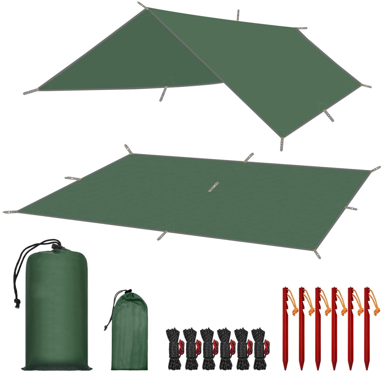 Outdoor Adventures Survival Gears Easy to Setup Camping Tarp Tent Hiking Travel Outdoor tarp  canopy