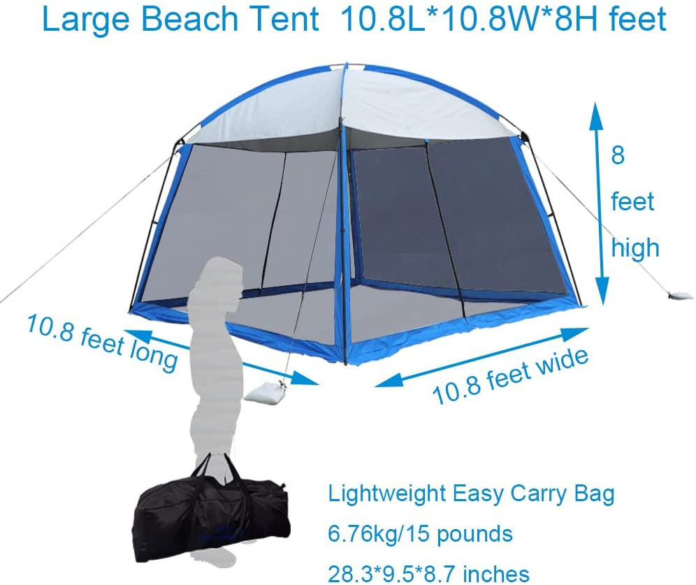 Camping Sun Shelter with One Side Wall Curtain Screen House Beach Tent outdoor tent