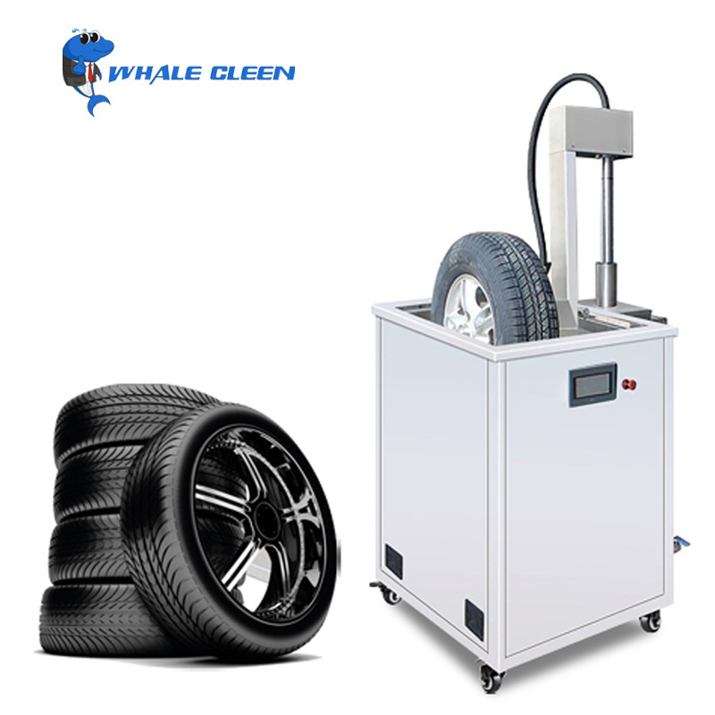 Blue Whale Customized Car Wheel Rim Ultrasonic Cleaner Vehicle Tire Washing Machine with Lift