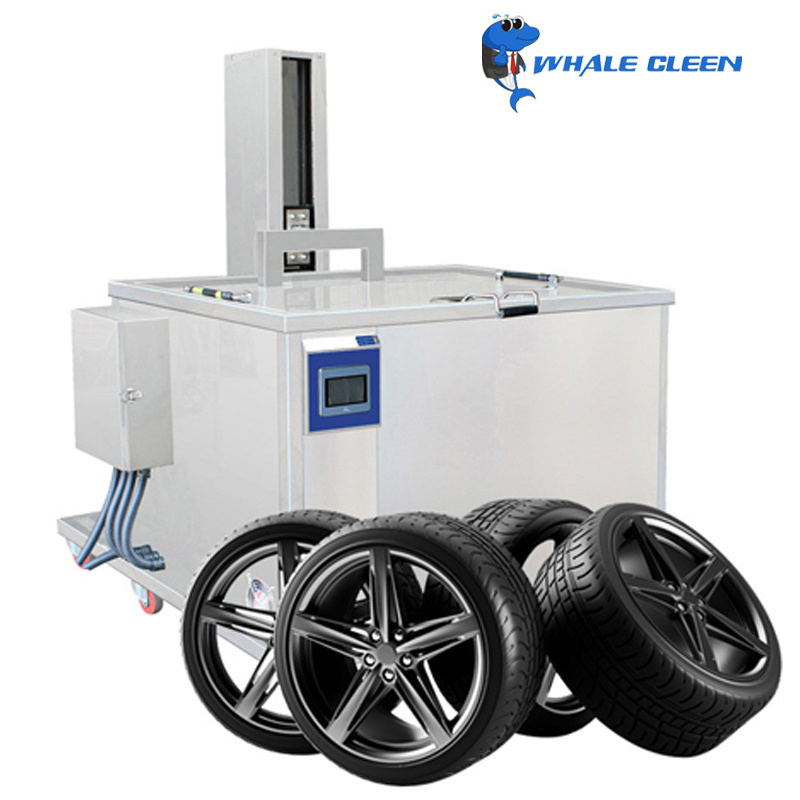 Blue Whale Customized Car Wheel Rim Ultrasonic Cleaner Vehicle Tire Washing Machine with Lift