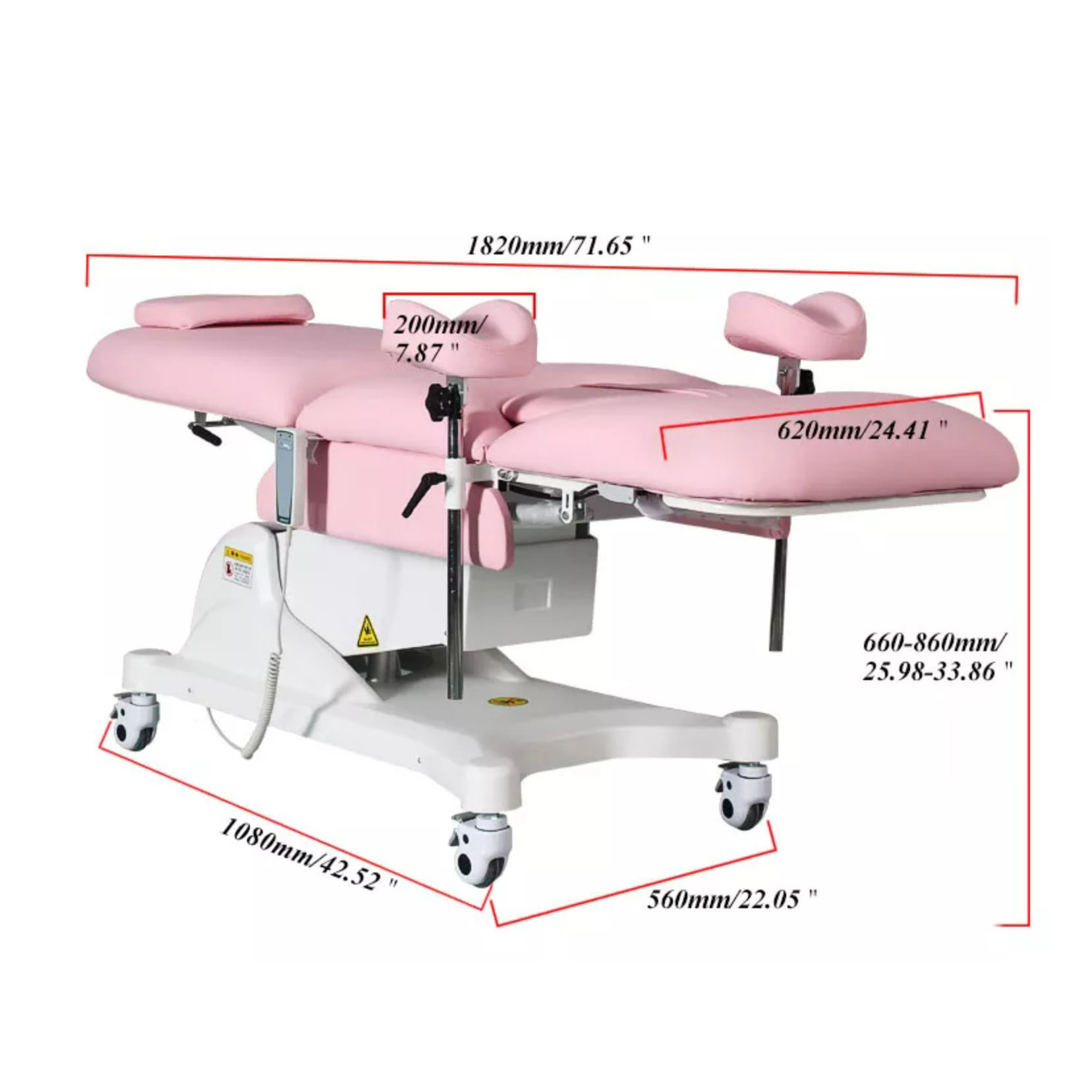 Electric Gynaecology Chair With Wheels Gynecological Examination Bed Medical Hospital Gynecological 3 Function Hospital Bed