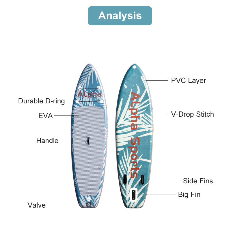 OEM/ODM Customized allround Surfboard Inflatable SUP Paddles Stand Up Paddle Board ISUP water sports new transparent surfboard