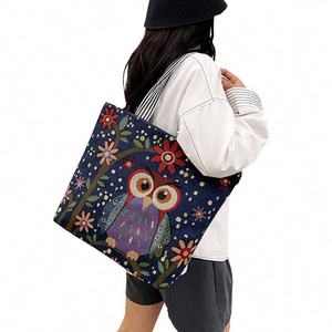 Wholesale Custom 2022 New Design Large Animal Summer Canvas Women Hand Bags