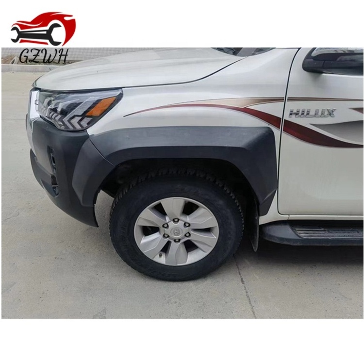 Auto Accessories plastic fender flares for hilux 2023 gr sport new fender flare, suitable for hilux 2016-2019