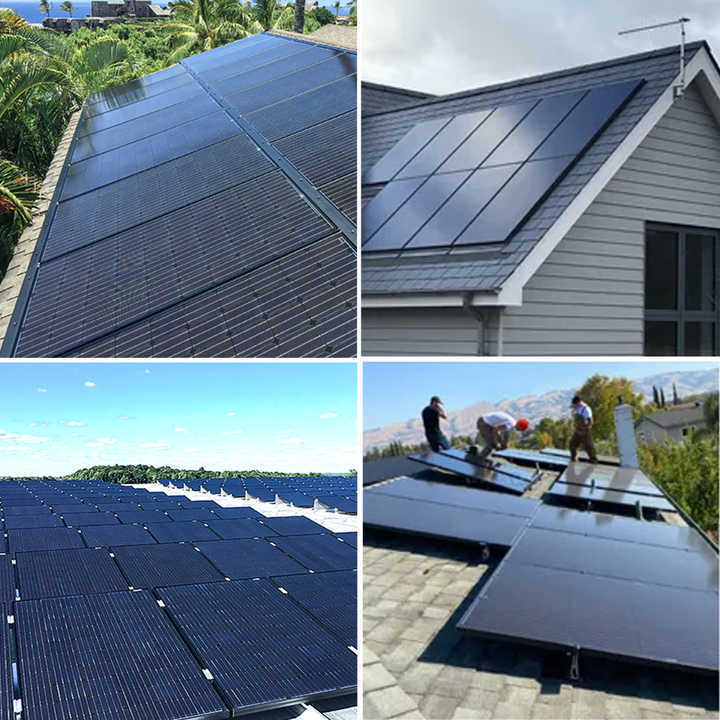 LONGI Longi All Black 400W Solar Panels 415W 425W 435W 445W Solar Panels House Use Full Black Solar Panel EU Stock