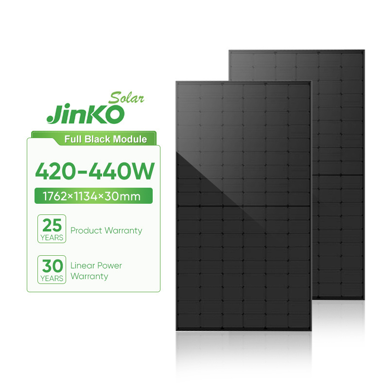 Hot Sale Jinko All Black Neo N-type 54HL4R-B Full Black Solar Panels 420w 425W 430w 435W 440W Full Black Mono Modules