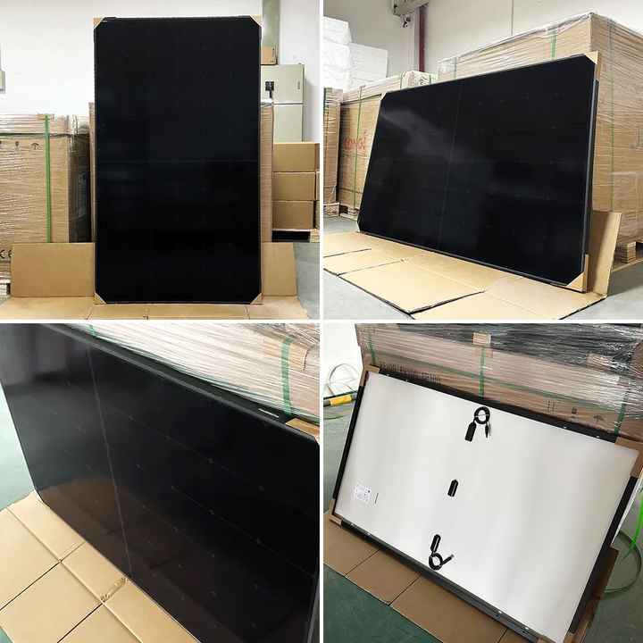 LONGI Longi All Black 400W Solar Panels 415W 425W 435W 445W Solar Panels House Use Full Black Solar Panel EU Stock