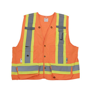 China factory supply polyester orange safety vest cheap safety vest wholesale safety vest