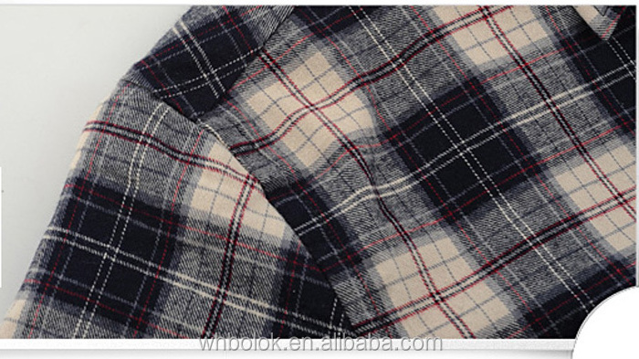 Mens quilted flannel shirts checked long sleeve winter plaid lined shirt