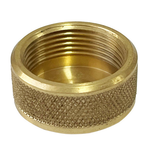 Customized brass machining part pipe safety cap