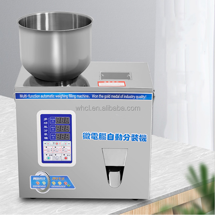 50g 100g 200g  Automatic Fertilizer Sugar Flour Seeds Bean Pistachio Granule Powder Weighing Filling Machine