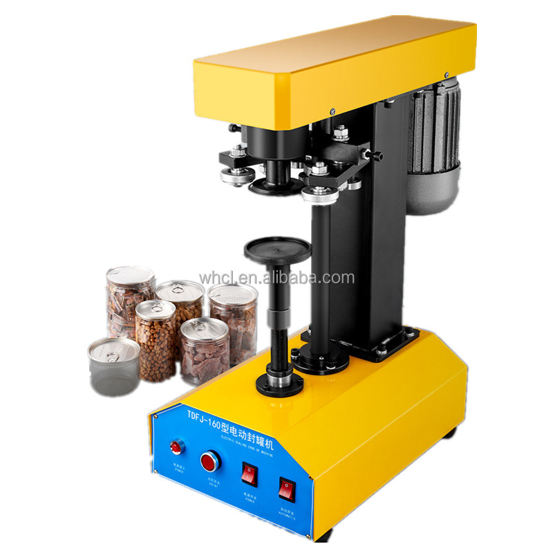 Semi-automatic Electric Ring-pull Soda Beer Tin Can Foil Seamer Sealing Capping Machine