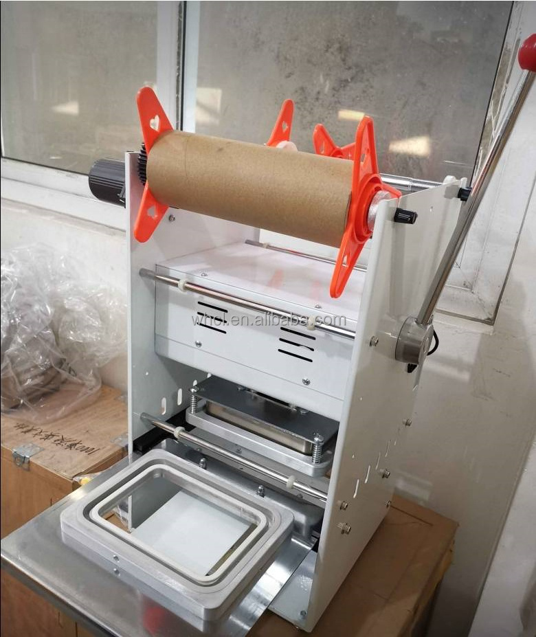 Fast Food Semi-automatic Lunch Box Plastic Tray Sealing Sealer Machine Packing Wrapping Machine