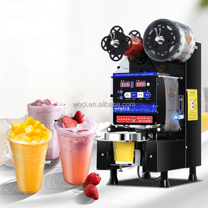 Size 90mm 95mm Bar Automatic Smart Bubble Boba Milk Tea Juice Sealer Plastic Cup Sealing Machine