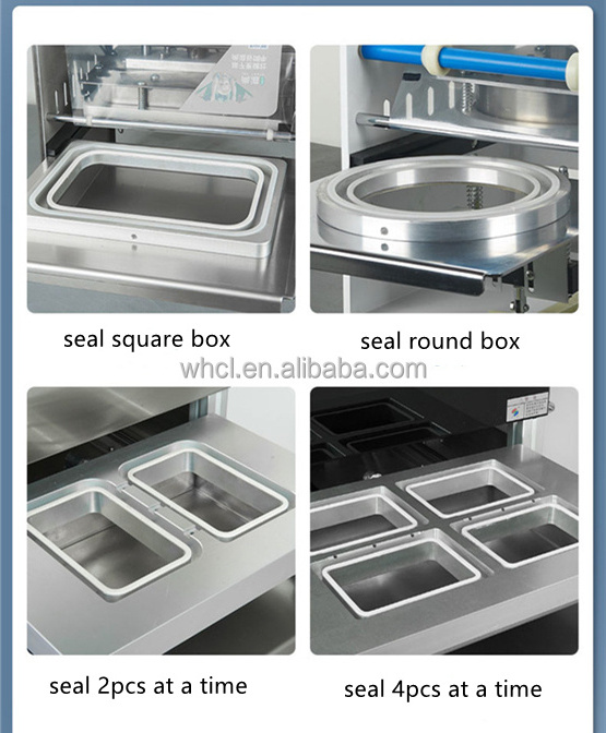 Automatic  Paper Cup Tube  Bowl Cup Sealer Aluminum Foil PP PET Film Food Lunch Box Tray Sealing Machine