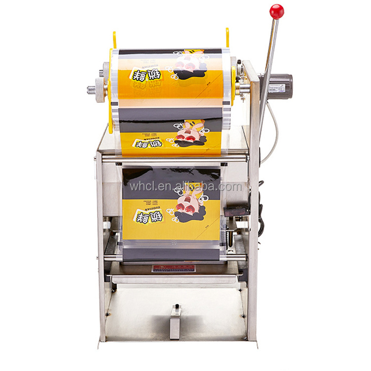 Fast Food Semi-automatic Lunch Box Plastic Tray Sealing Sealer Machine Packing Wrapping Machine