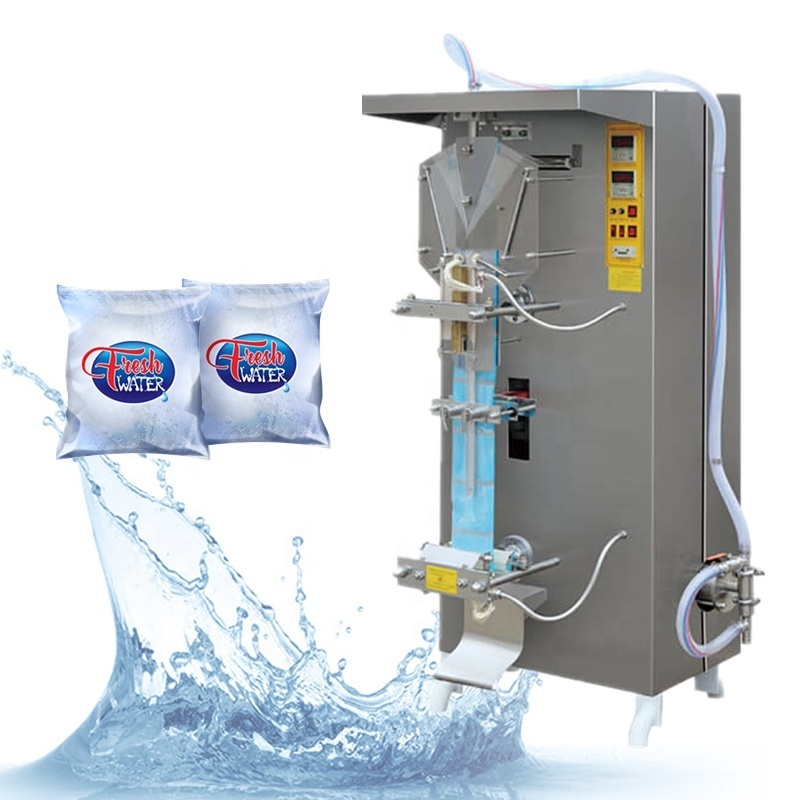 Factory 50-1000ML Automatic Liquid Milk Beverage Water Sachet Pouch Filling  Sealing Packing machine