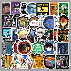 Custom  Die Cut Stickers Sheets Personalized Graffiti Label Destructible Vinyl Eggshell Sticker