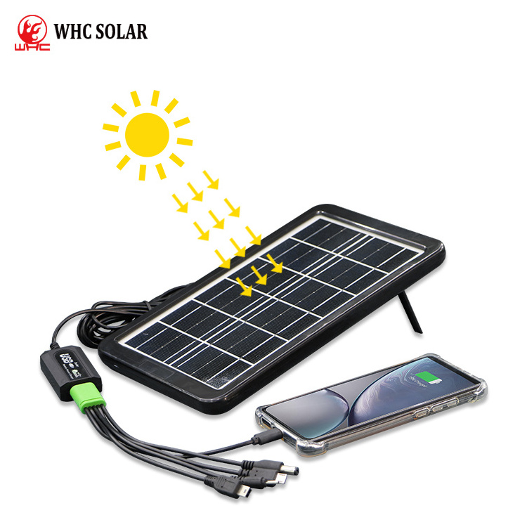 3.5W Outdoor Camping Solar PV Cell Power Bank Battery USB Portable Solar Panel Charger For Mobile Cell Phone