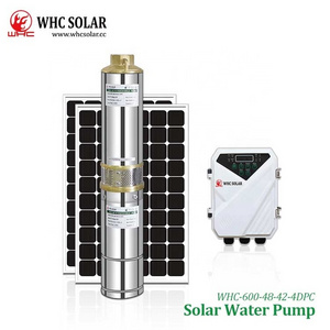 WHC SOLAR Pompe Solaire Immergee Pour Puit 4 Pouces 12V Submersible Water Pompe 50M A Eau Solaire Solar Dc Pumps