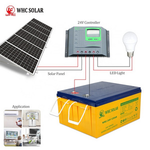 WHC Other Batterie Solaire,Energy Storage Gel Battery 24V 120Ah 100Ah,Deep Cycle Lead Acid Battery 400Ah 300Ah AGM Solar Battery