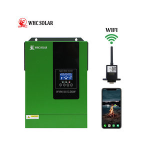 WHC SOLAR 48V 5500W Mppt Solar Charge Controller Inverter 5.5KW Pure Sine Wave Solar Panel Inverter