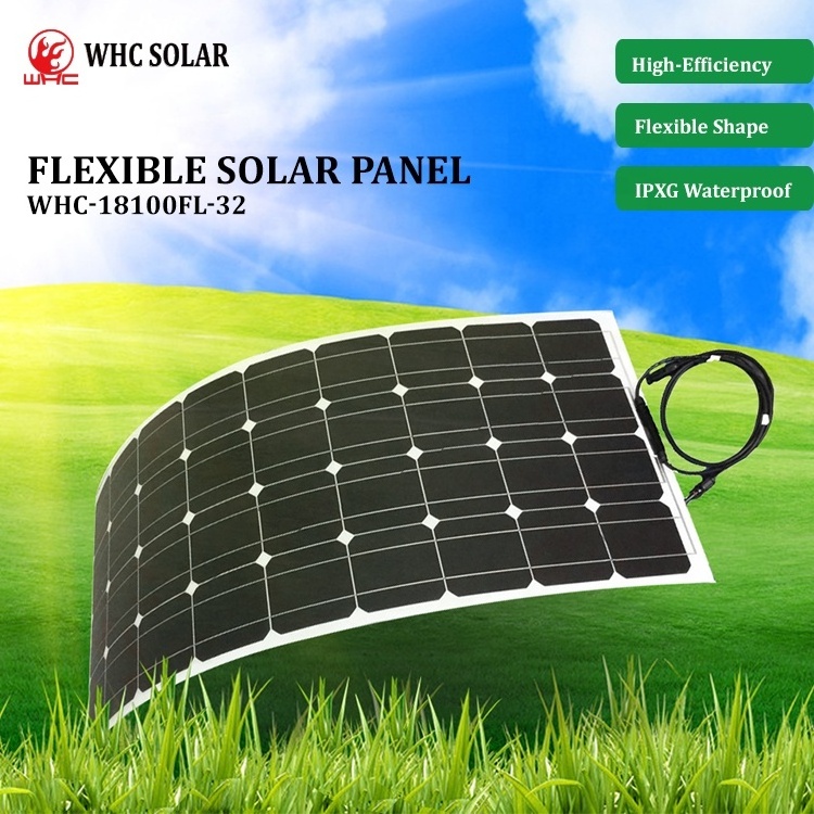 WHC Home Pv Rollable Solor Panel Solar Portatil Cars 12V 100W 400 Watt 500W 540W 600 Watt 1000W Monocrystalline Cigs Solar Panel