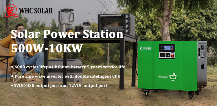 220V Power Bank Home Portable Solar Energy System 500W 1KW 2KW 3KW 5KW 10KW Camping Emergency Solar Generator with Solar Panel