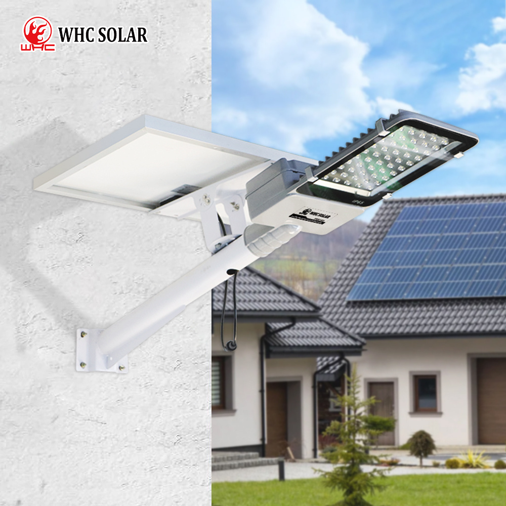 WHC Solar Lights Outdoor Led Lamp 60w Waterproof Solar Street Light Outdoor Luces Solares for Gutter Yard Shed