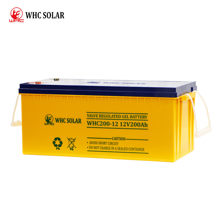 Sealed Rechargeable Storage Solar Battery 12V 200Ah AGM Lead Acid Battery Bateria Solaire Battrie