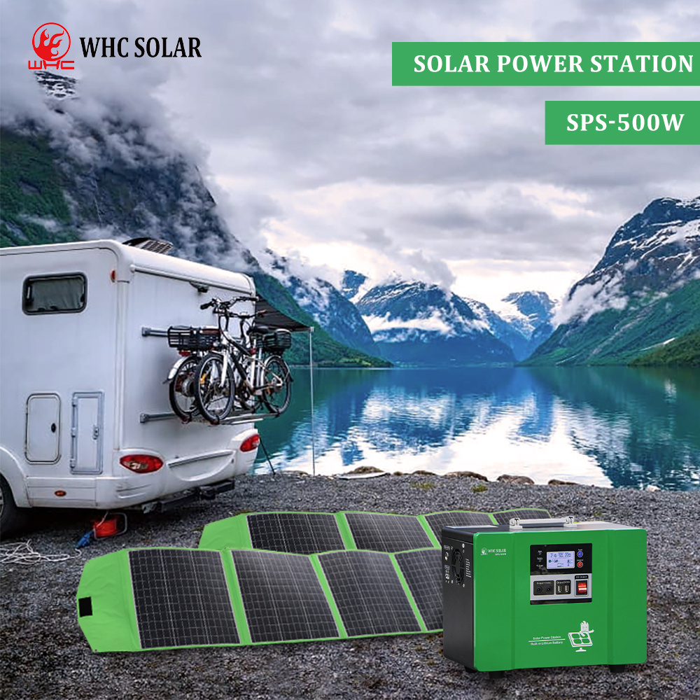 220V 500W 1000W 2000W Generadores Solares Outdoor Lifepo4 Lithium Ups Portable Solar Power Station Generator With Solar Panel