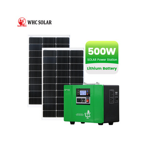 220V 500W 1000W 2000W Generadores Solares Outdoor Lifepo4 Lithium Ups Portable Solar Power Station Generator With Solar Panel