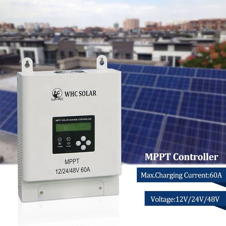 WHC4860F MPPT Solar Power 12 volts Solar Panel 12V 24V 48V 60A Solar Battery Charger Controller Solar Charger Controller Price