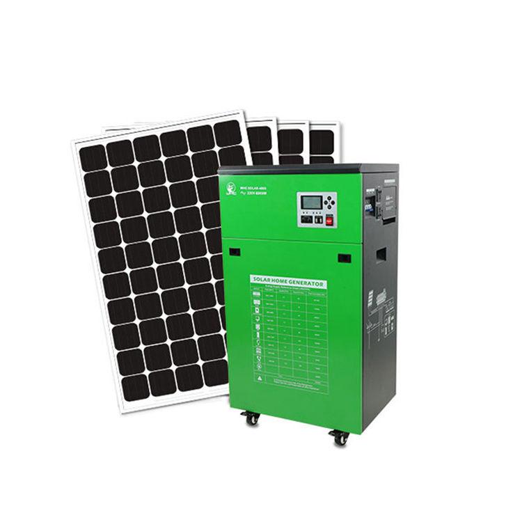 WHC SOLAR 1200 Farm Household Complete Portable Solar Generator Set Kit Use for Lighting TV Mobilephone Charging Fan