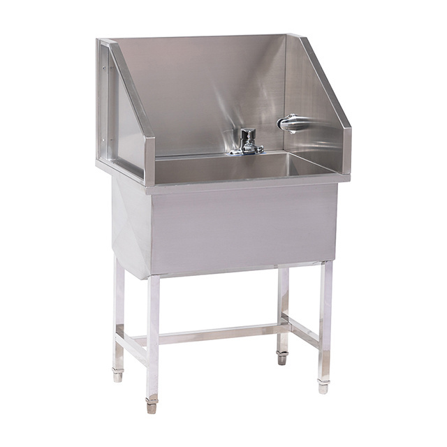 Factory custom pet bath with faucet stainless steel pet grooming tubs