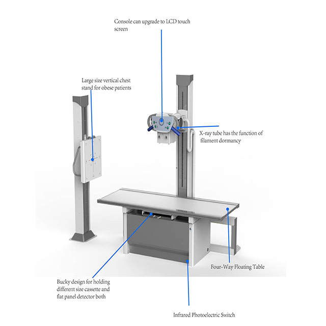 Factory direct sales Simulation 32kw High Frequency X-ray Machine For Sale Analog Used for hospital diagnostics X-ray Machine