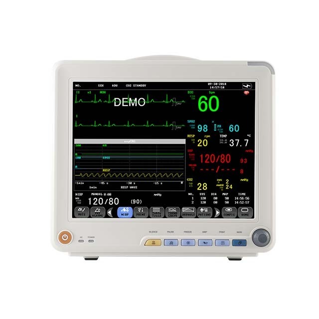 Hospital ICU ambulance monitoring equipment is multi-parameter portable comen patient monitor