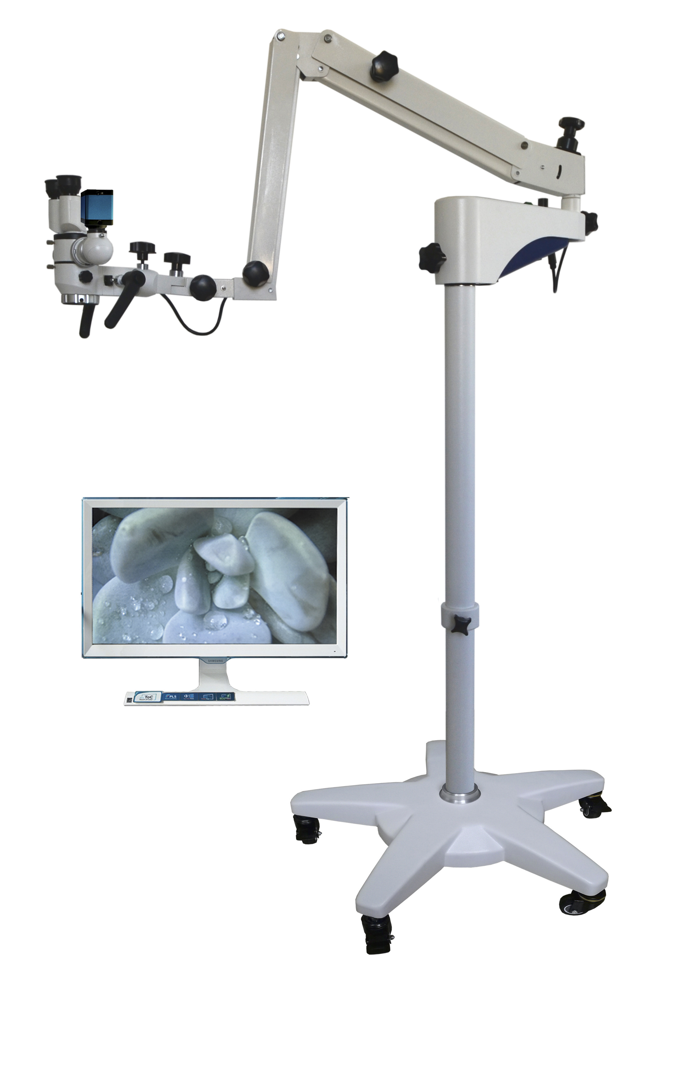 Medical Surgical Instruments Portable ENT Binocular Microscopes Movable Surgical Microscopes